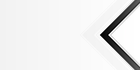 Modern abstract black stripes on white background with arrow elemen and copy blank space