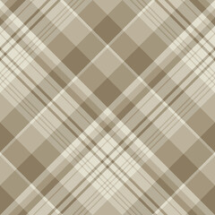 Seamless pattern in simple cozy beige colors for plaid, fabric, textile, clothes, tablecloth and other things. Vector image. 2