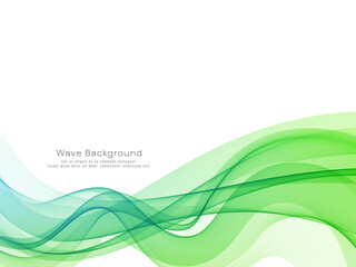 Stylish elegant colorful wave background