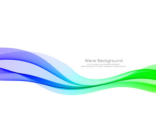 Abstract colorful wave modern background