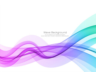 Fototapeta na wymiar Abstract colorful wave modern background