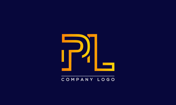 Creative letters PL or LP Logo Design Vector Template. Initial Letters PL Logo Design	