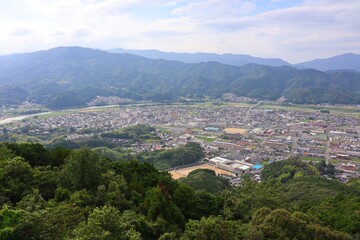 大洲市　冨士山展望台からの眺め