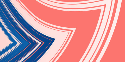 Obraz premium Modern simple abstract red blue presentation background with curve wave lines texture pattern