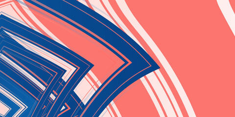 Modern soft red blue pink orange presentation background with wave curve texture lines