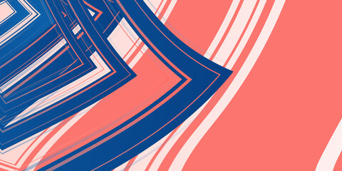 Modern soft red blue pink orange presentation background with wave curve texture lines