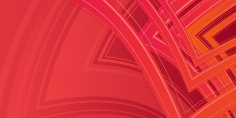 Modern soft red pastel presentation background with curve wave lines pattern
