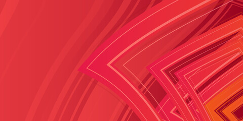 Modern soft red pastel presentation background with curve wave lines pattern
