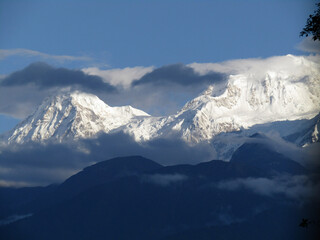 KANCHENJUNGA BEHIND THE ROCKS