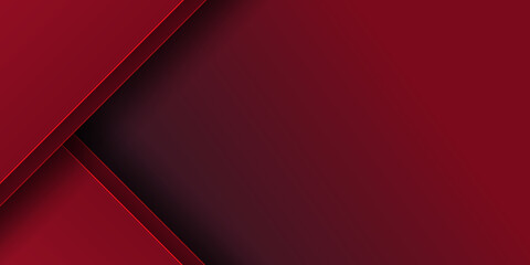 Modern abstract 3D dark red maroon black presentation background banner design