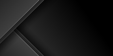 Black polygonal triangular mosaic background for web, presentations and prints. Vector illustration