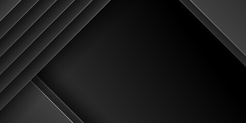 Modern 3D black presentation background for business and corporate