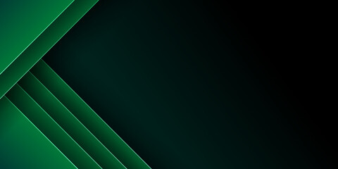 Modern abstract green black presentation background with business and corporate concept