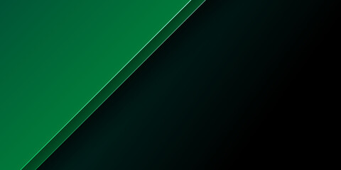 Abstract green black presentation background