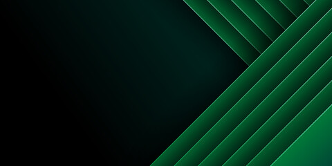 Abstract green vector background with stripes