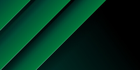 abstract luxury dark green overlap layer with shiny green line