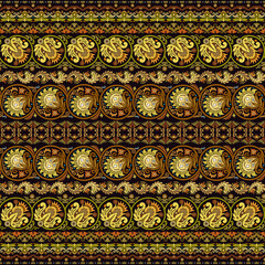 Abstract ethnic stripe pattern, vector background