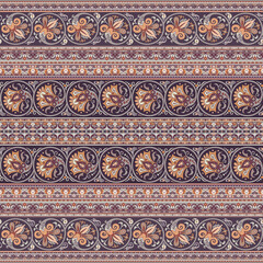 Abstract ethnic stripe pattern, vector background