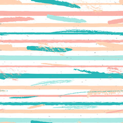 seamless vector background with brush strokes of paint on a white