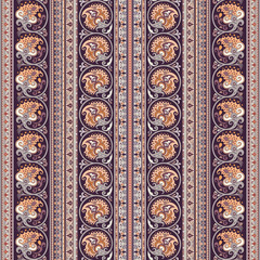 Abstract ethnic stripe pattern, vector background