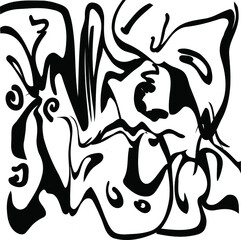 Black and white background with strange lines.