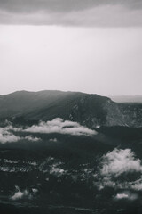 fog in the mountains