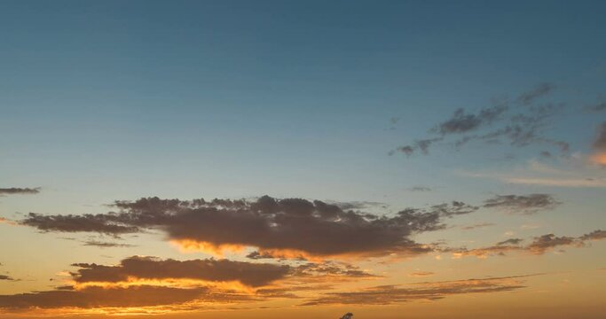 time lapse of sunrise sky in summer