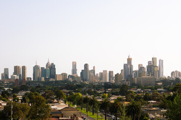 Fototapeta na wymiar melbourne australia skyline