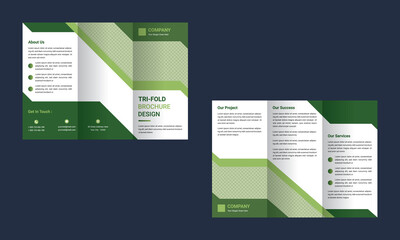 Tri-Fold Brochure, Corporate And business Brochure Design Vector Template.