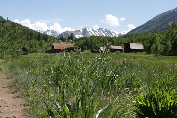 The old ghost town of Ashcroft near Aspen Colorado