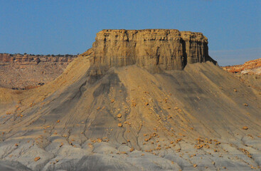 Arizona- Desert Landscape Including a Beautiful Sandstone Mesa