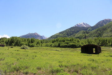 The old ghost town of Ashcroft near Aspen Colorado