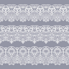 Abstract ethnic nature seamless line art stripes