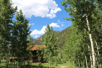 The old ghost town of Ashcroft near Aspen Colorado