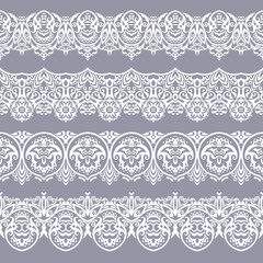 Abstract ethnic nature seamless line art stripes