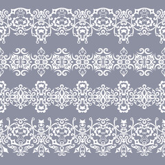 Abstract ethnic nature seamless line art stripes