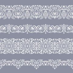 Abstract ethnic nature seamless line art stripes