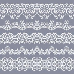 Abstract ethnic nature seamless line art stripes