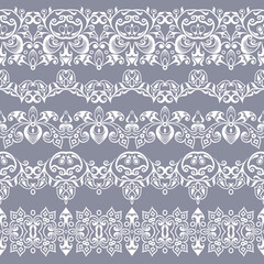 Abstract ethnic nature seamless line art stripes