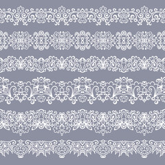 Abstract ethnic nature seamless line art stripes