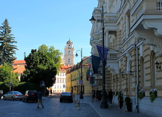 Naklejka premium Old town of Vilnius