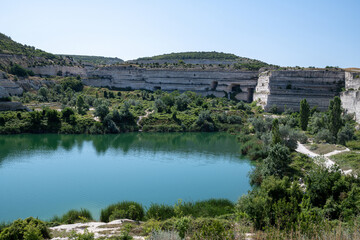 Fototapeta na wymiar The Inkerman limestone quarry. The historic site in Crimea