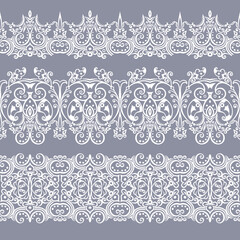 Abstract ethnic nature seamless line art stripes