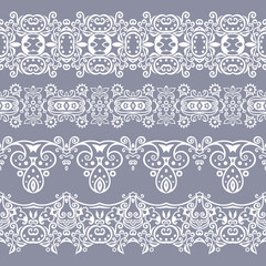 Abstract ethnic nature seamless line art stripes