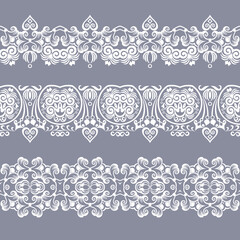 Abstract ethnic nature seamless line art stripes