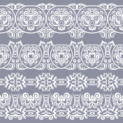 Abstract ethnic nature seamless line art stripes