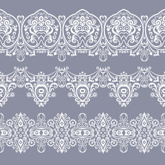 Abstract ethnic nature seamless line art stripes