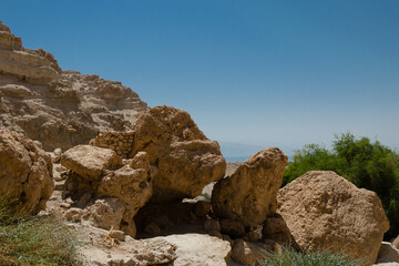Fototapeta na wymiar Ein Gedi Nature Reserve at the Dead Sea