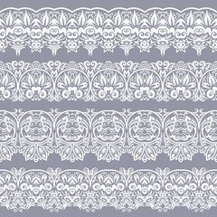 Fototapeta premium Abstract ethnic nature seamless line art stripes