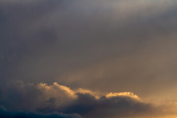 Fototapeta na wymiar Dark sky. Clouds. Natural background.